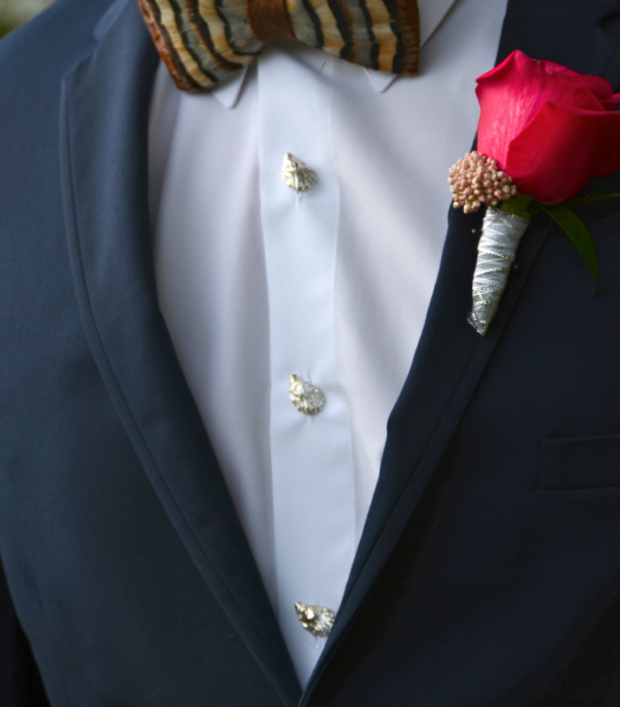 Oyster Shell Dress Studs